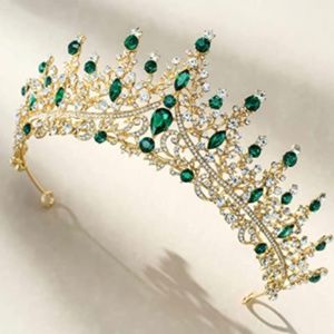 Green Gold Tiara Crown